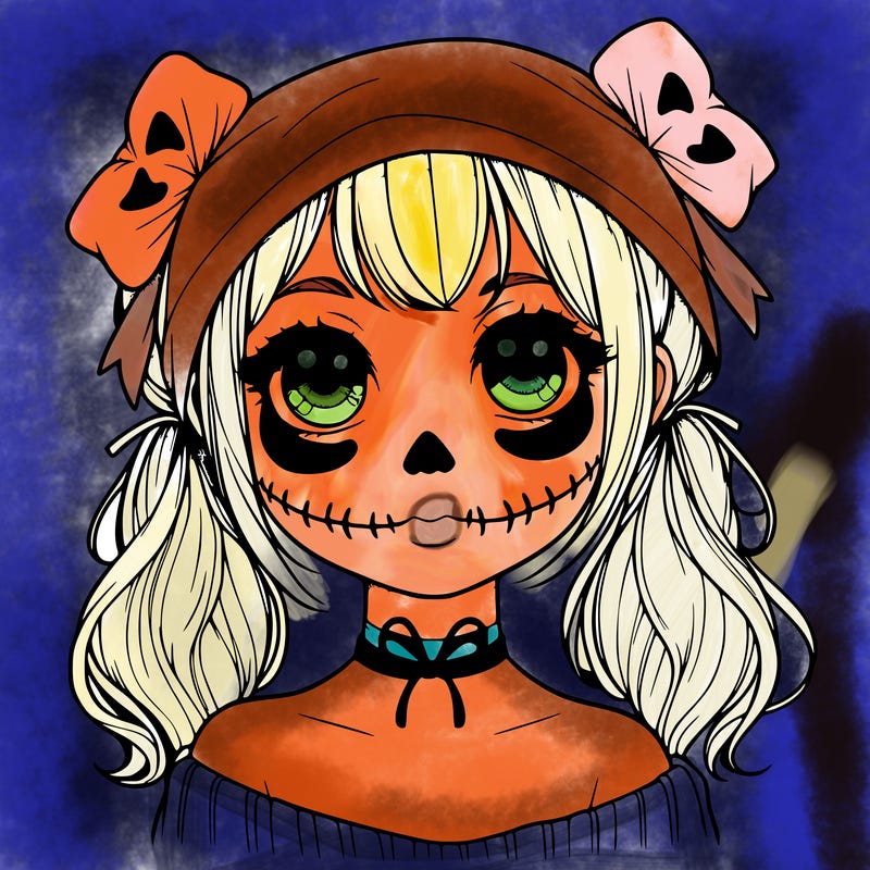 realistic girl halloween