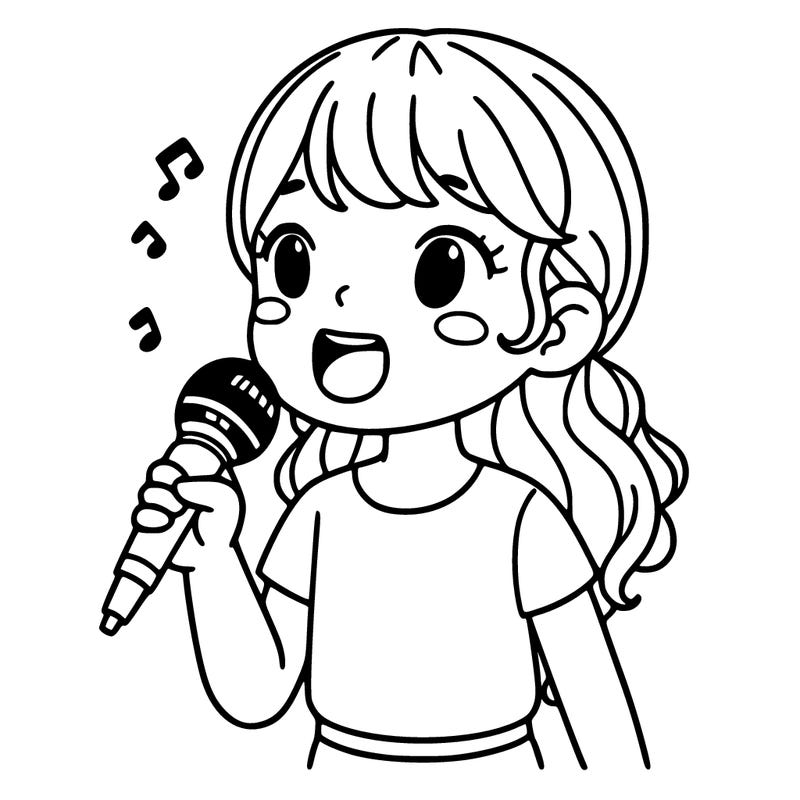 girl singing