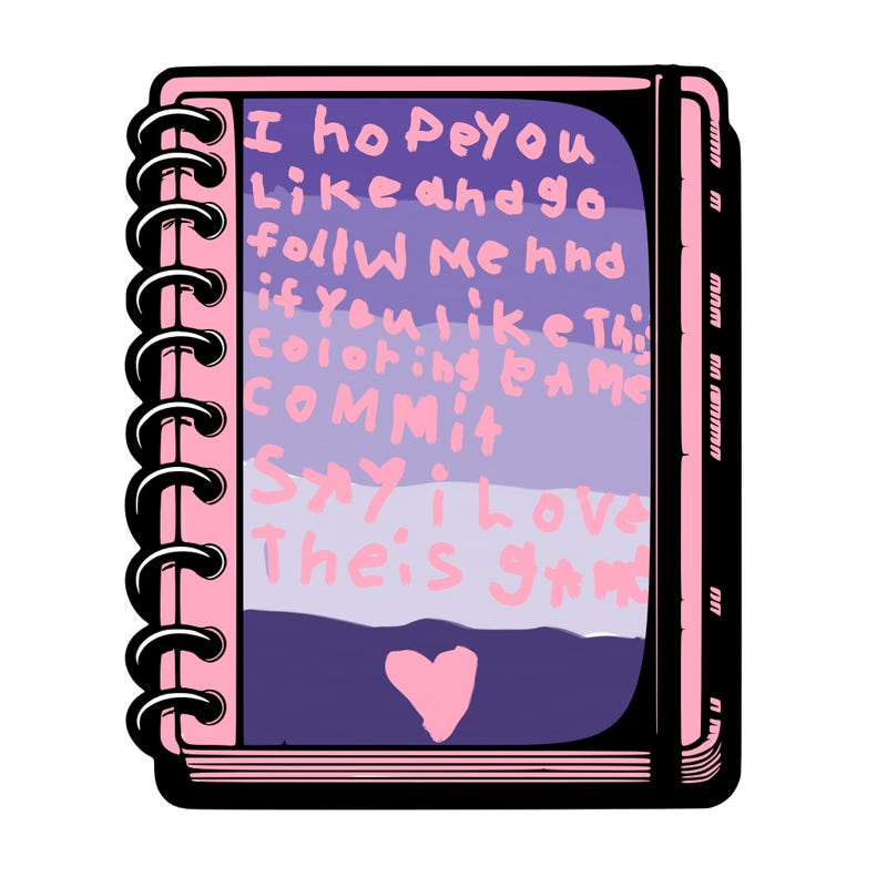 blank, realistic notebook