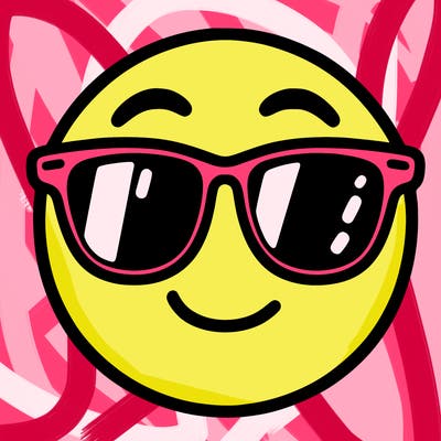 emoji with sunglasses