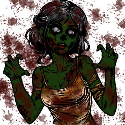 realistic zombie girl