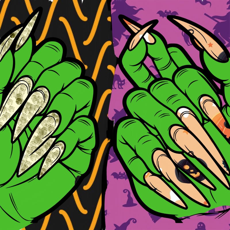 hands with long nails