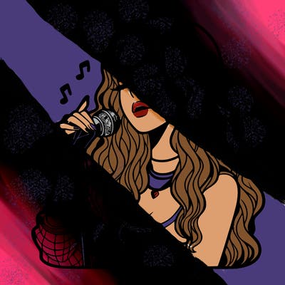 realistic female singer