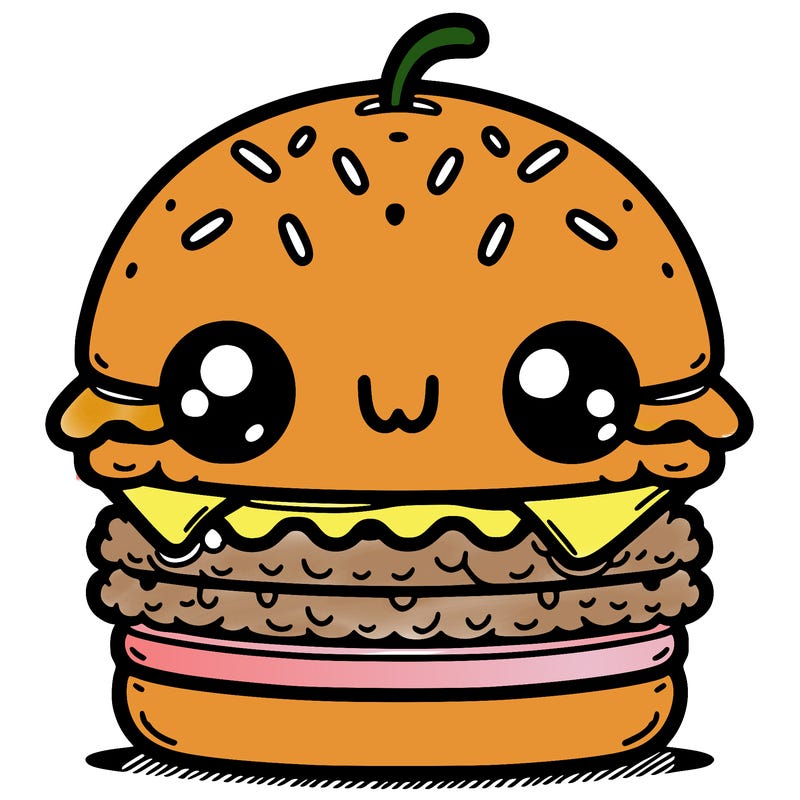 burger cute