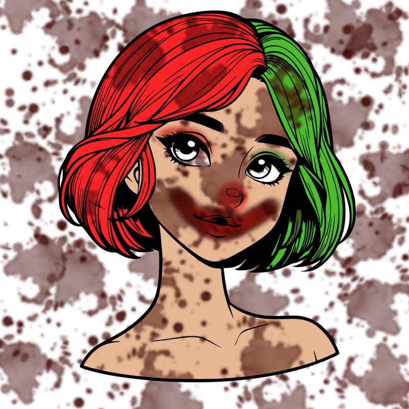 realistic girl with short hair