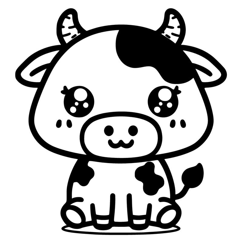 kawaii cow