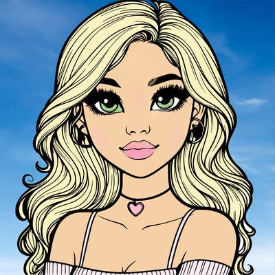 realistic pretty girl