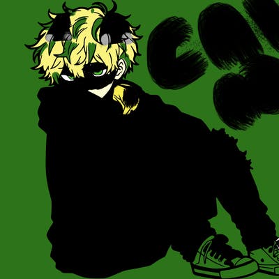 a male hoddie ripped jeans messy hair anime