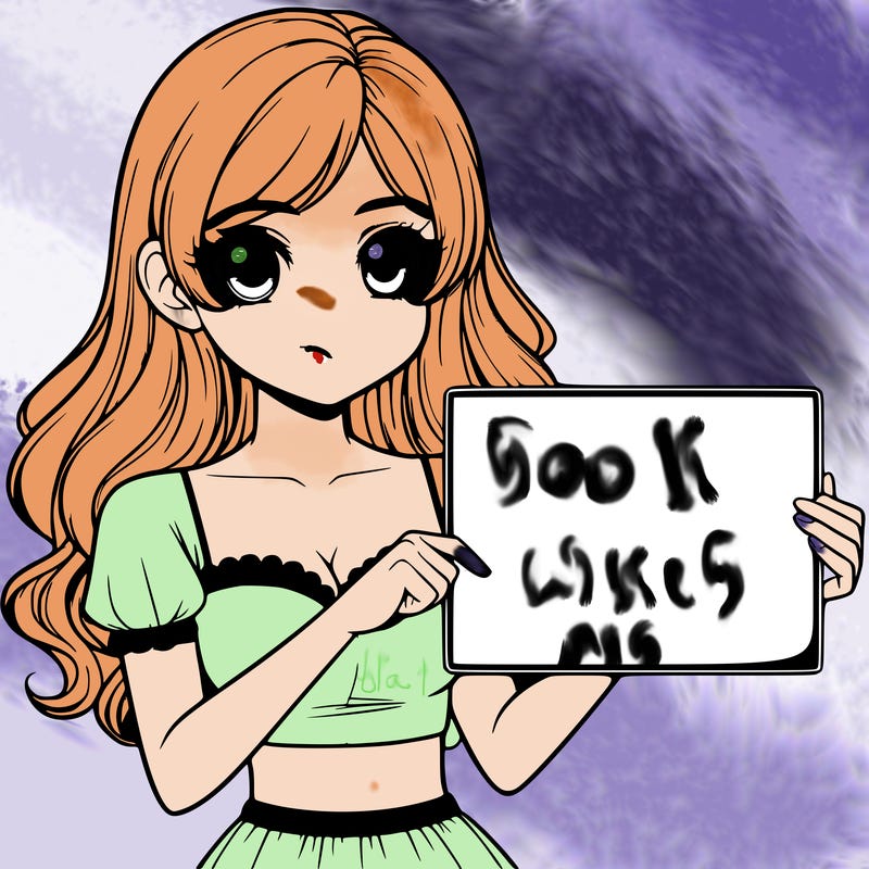 realistic pretty girl holding blank sign