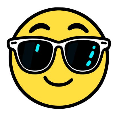 emoji with sunglasses