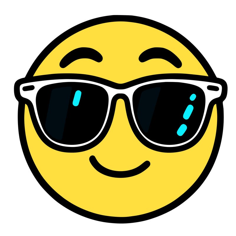 emoji with sunglasses