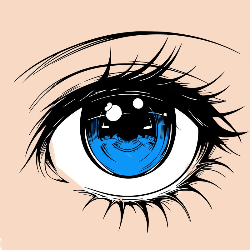 realistic anime eye fenale anime eye