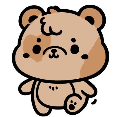 a simple cute little bear