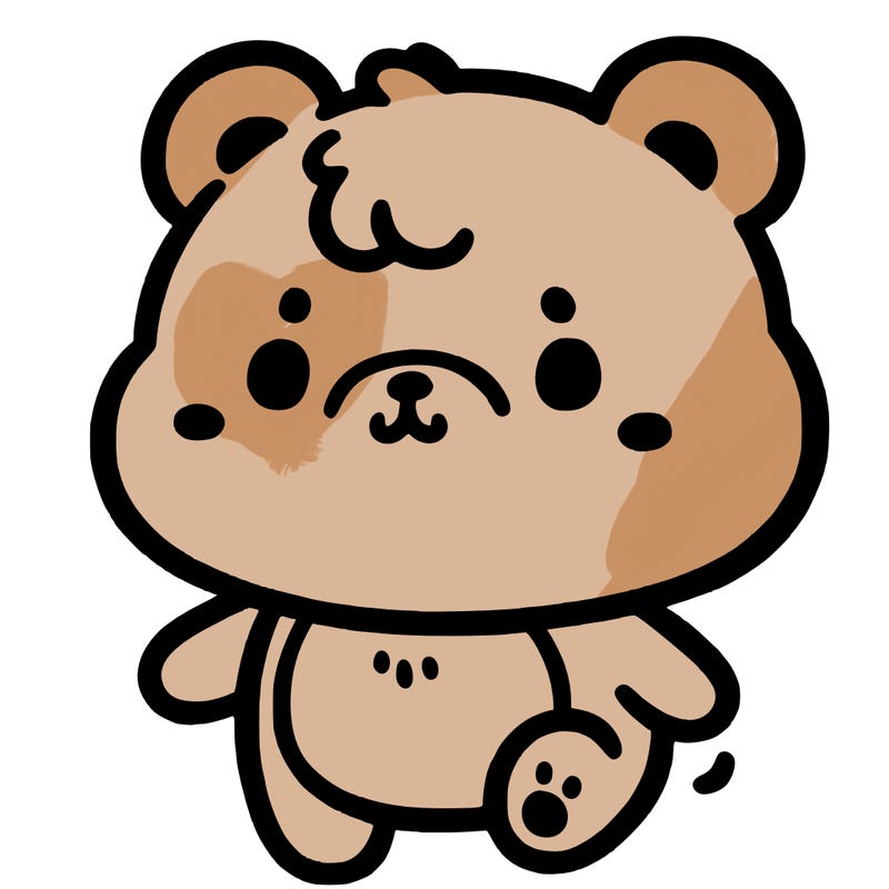 a simple cute little bear