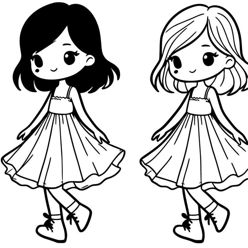 girl in a flowy dress