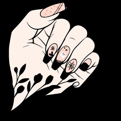 nails with french tip