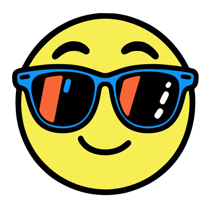 emoji with sunglasses