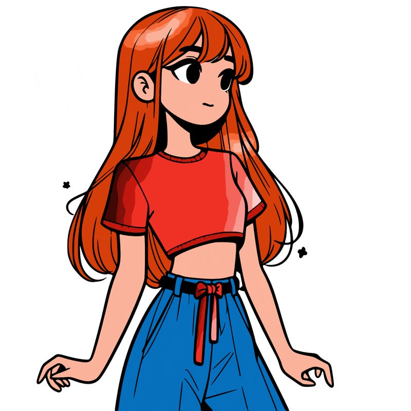 girl in a cute crop top