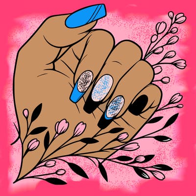 nails with french tip