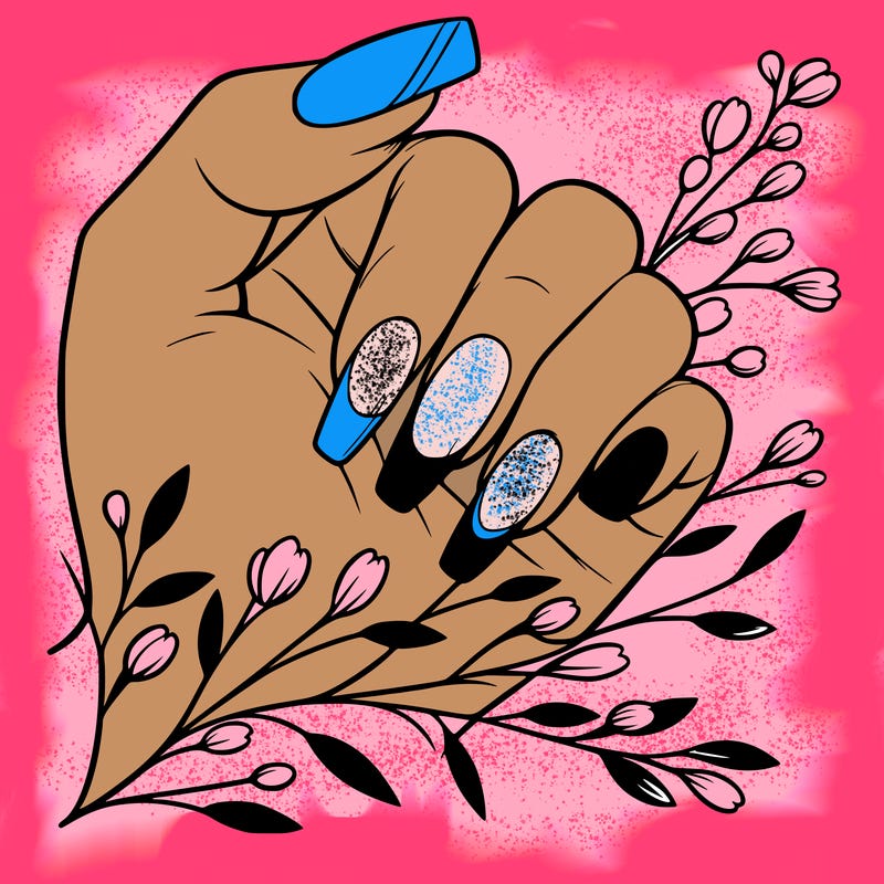 nails with french tip