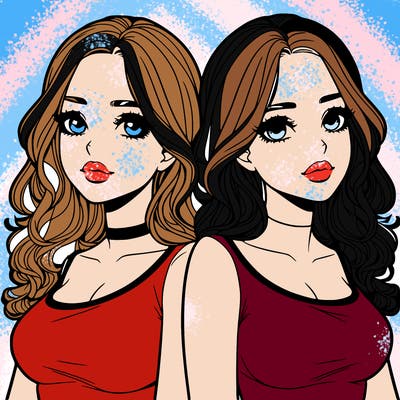 realistic twin sisters