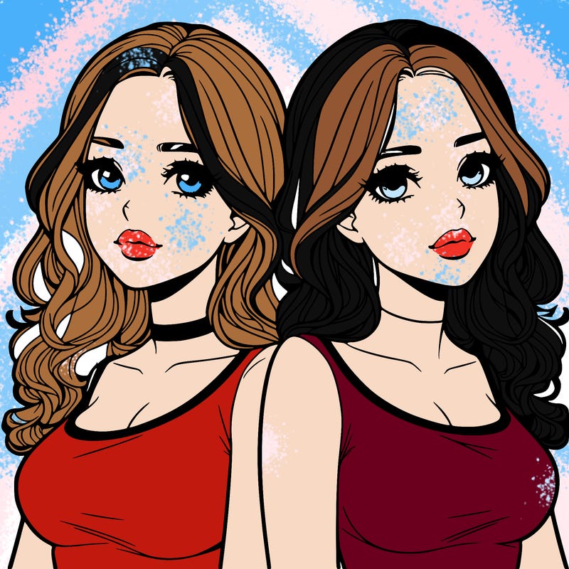 realistic twin sisters