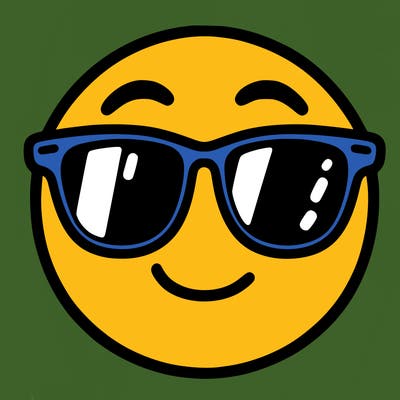 emoji with sunglasses