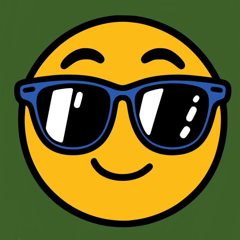 emoji with sunglasses