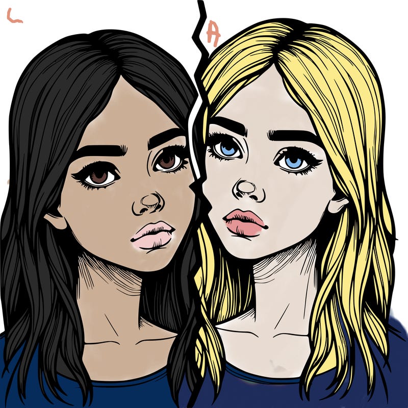 realistic girl split