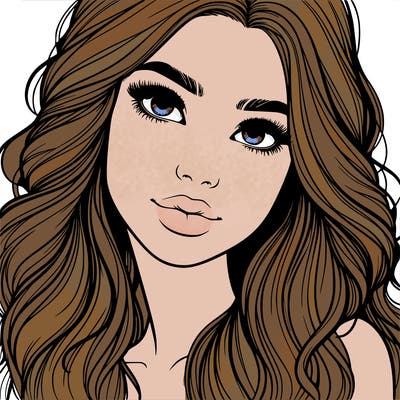 beautiful realistic girl