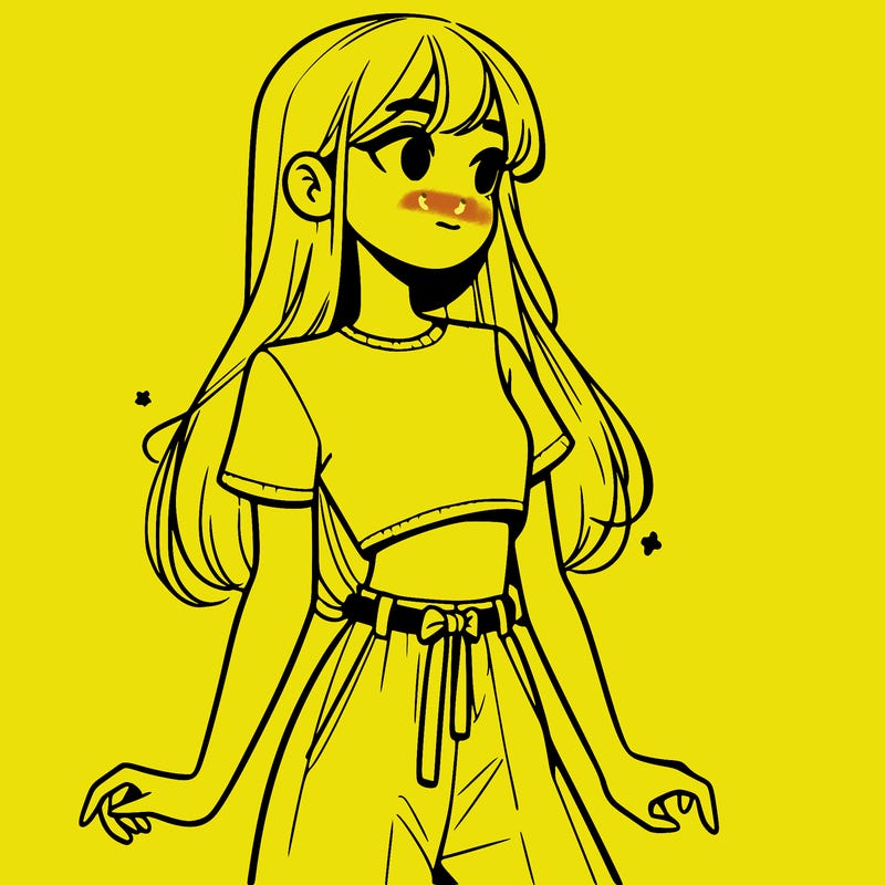 girl in a cute crop top