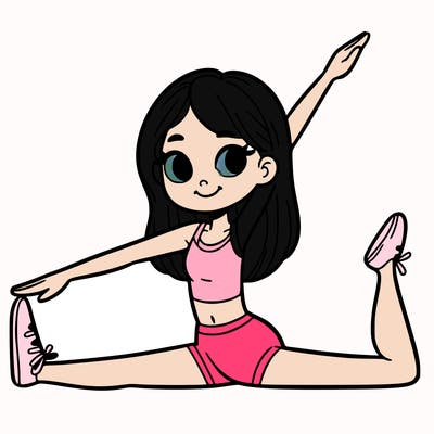 girl doing the splits