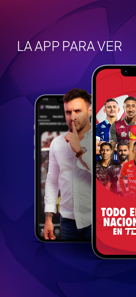 TDMAX - TDMAX mobile app interface for watching Costa Rican football and sports