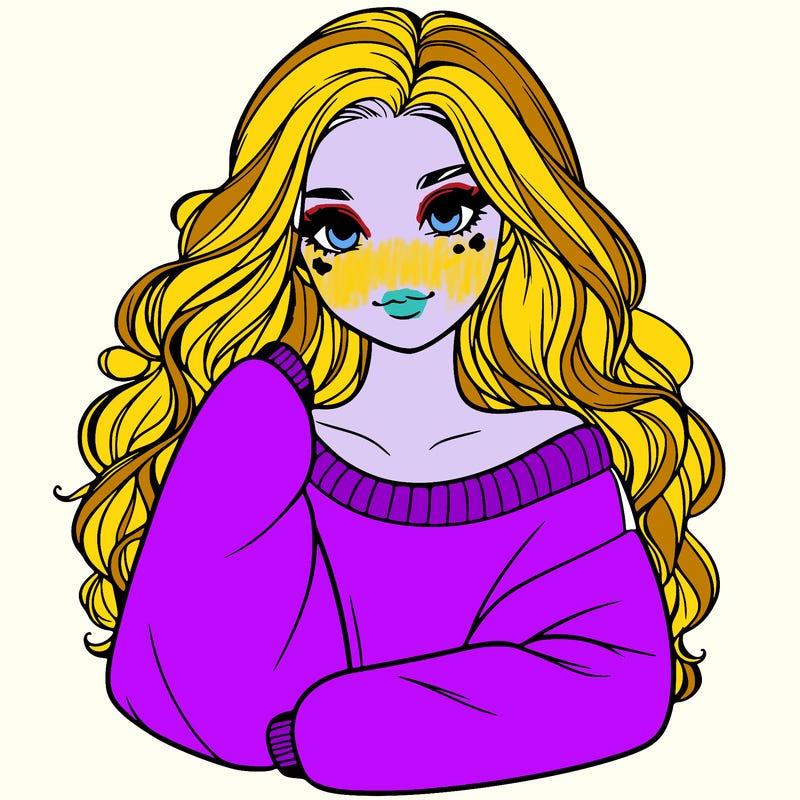 a beautiful girl in a big sweatshirt