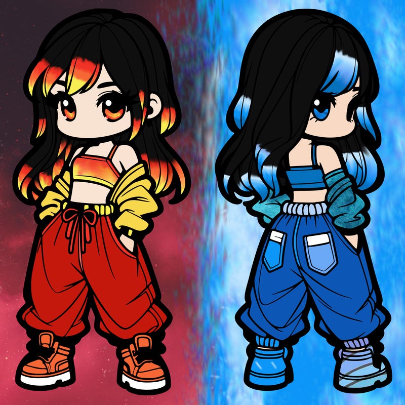 girl in crop top and baggy pants