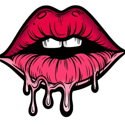 lips that look realistic and drip