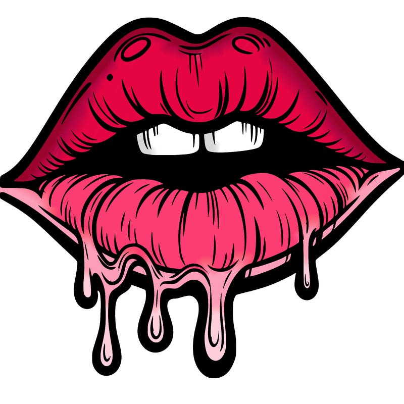 lips that look realistic and drip
