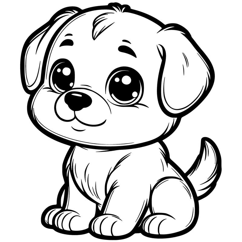 cute realistic dog