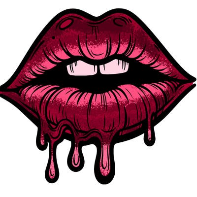 lips that look realistic and drip