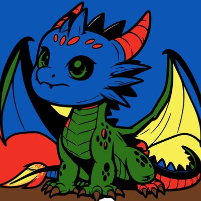 fierce baby night dragon
