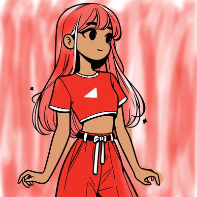 girl in a cute crop top