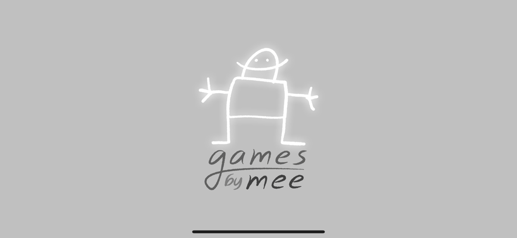 Poetica - Art in Motion - Logo minimalista dibujado a mano del desarrollador para Games by Mee