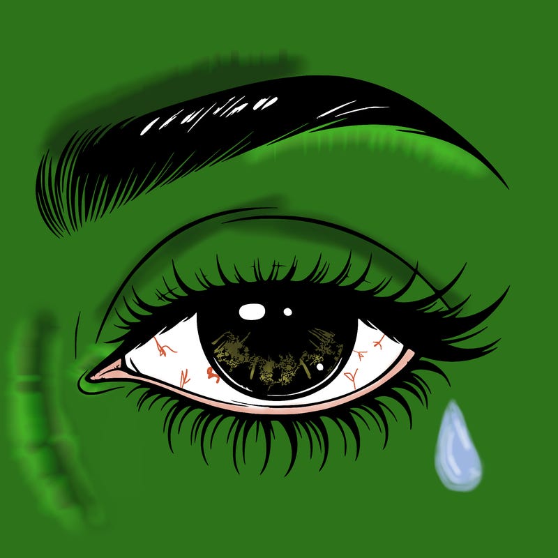 eye closed realistic