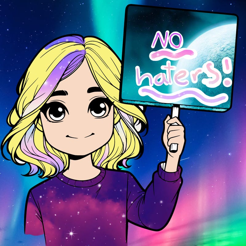 realistic girl holding up a sign