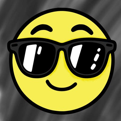 emoji with sunglasses