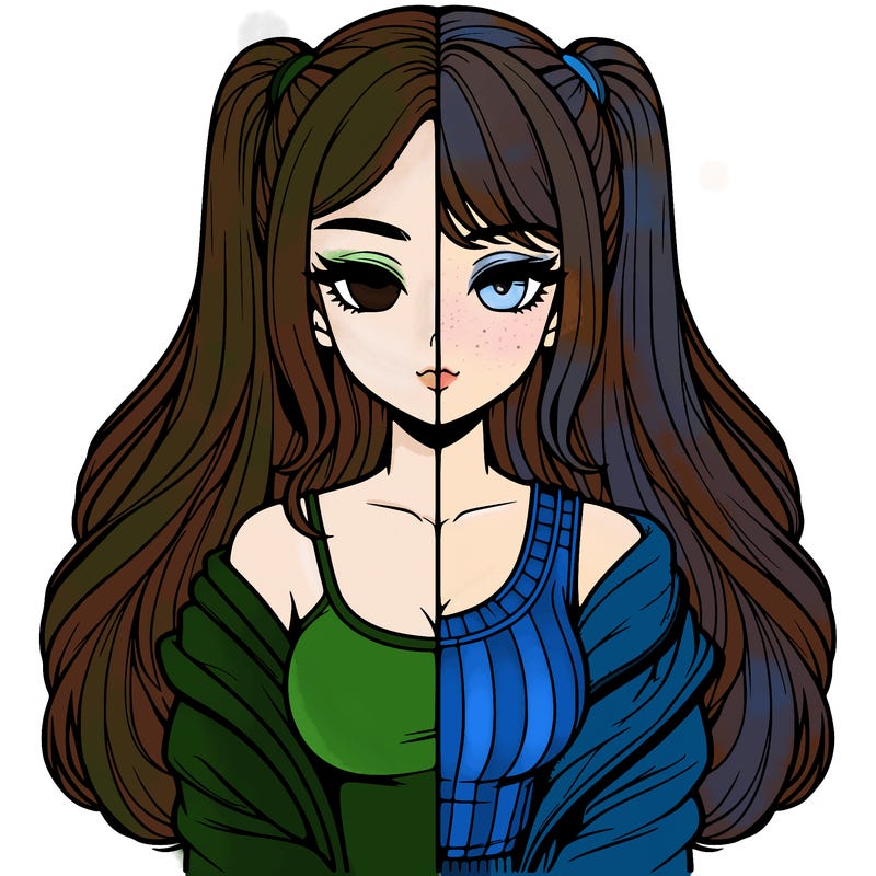 realistic girl split