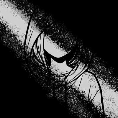 faceless girl in hoodie