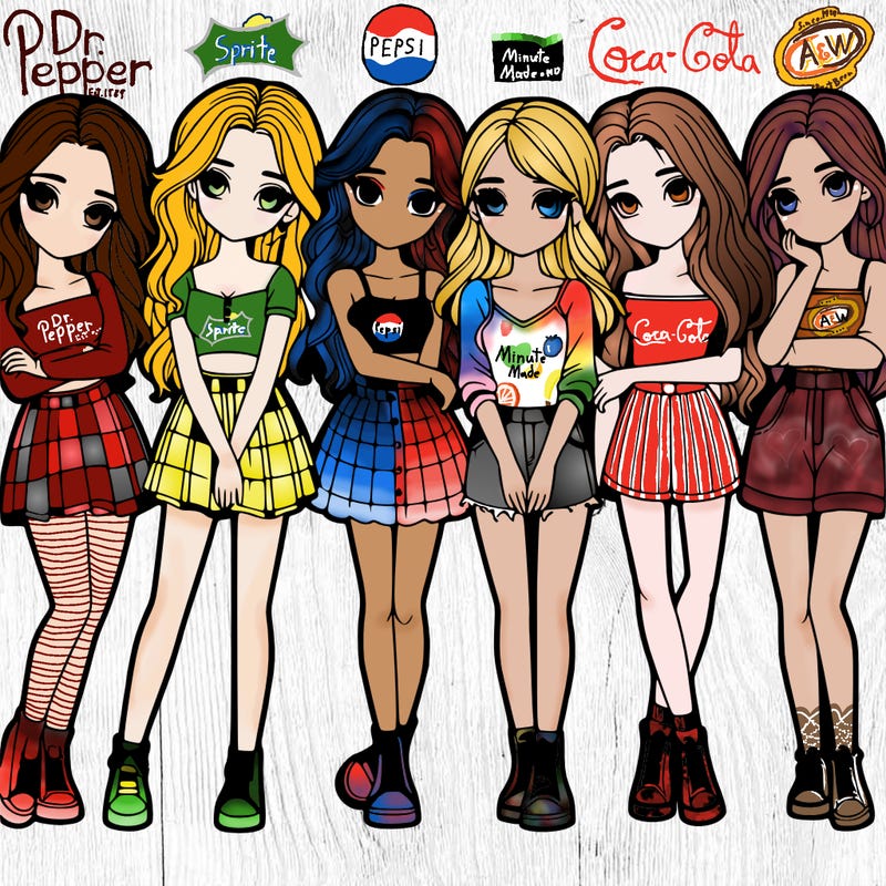 a group of girls realistic