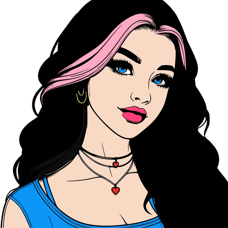 detailed realistic girl