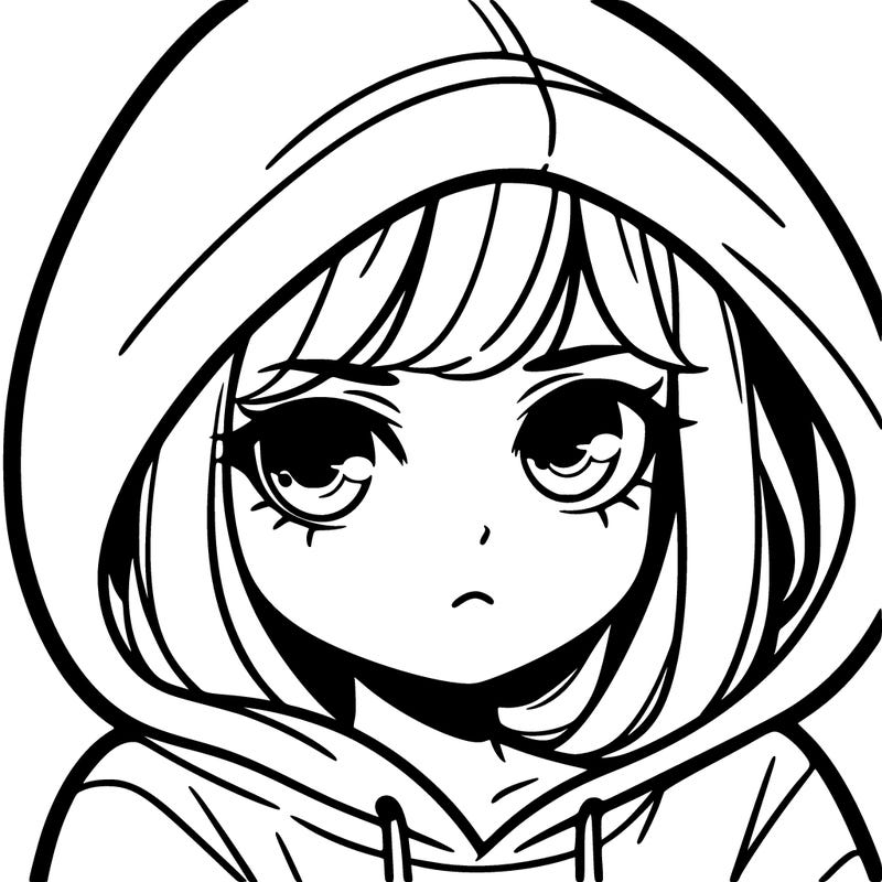 girl in hoodie